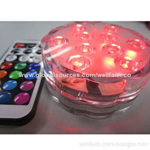 Hot Sale LED Submersible Holidays Party Light, 4.5V Power Supply, 7*2.9cm Size